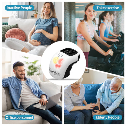 Binetto Portable Knee Massager with Heat, Red Light & Vibration