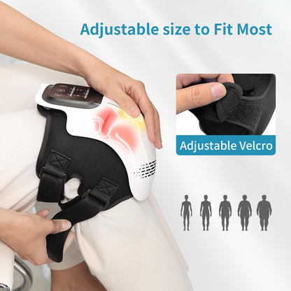 Binetto Portable Knee Massager with Heat, Red Light & Vibration