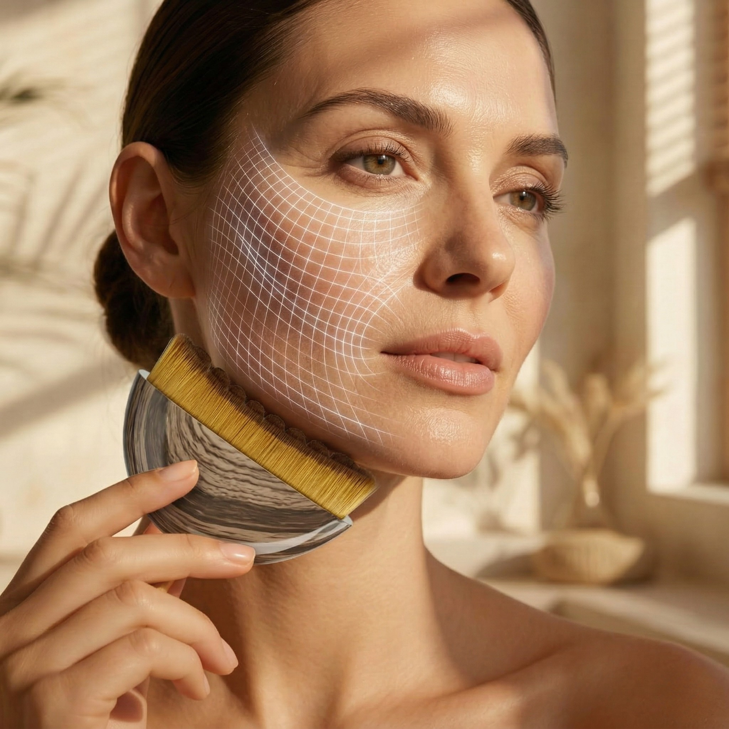Binetto Facial Dry Brush for Lymphatic Drainage