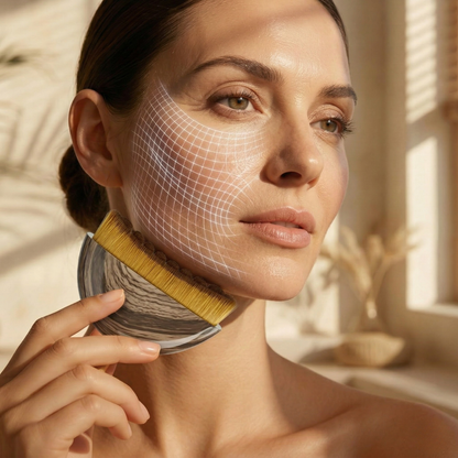 Binetto Facial Dry Brush for Lymphatic Drainage