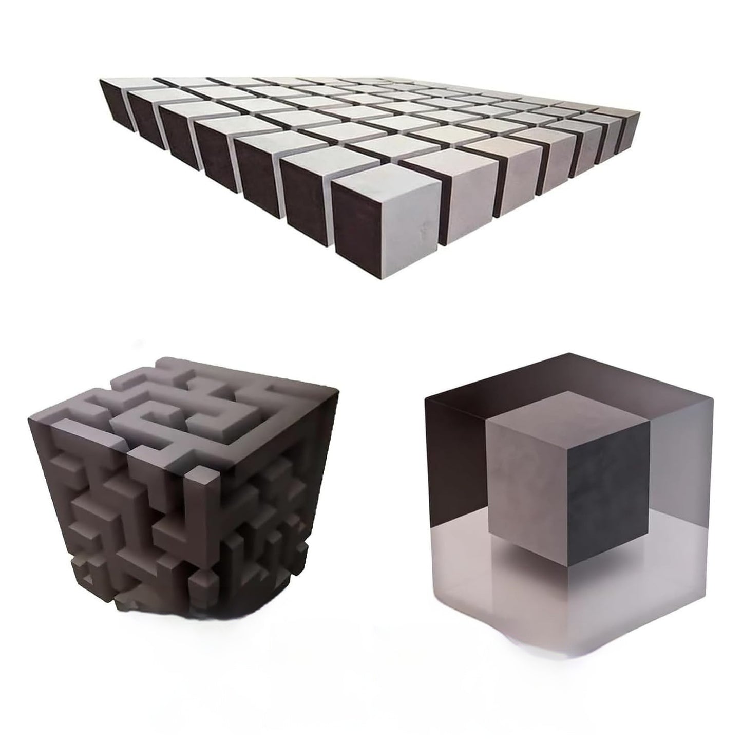 Impossible Corners 3D Optical Illusion Wall Art