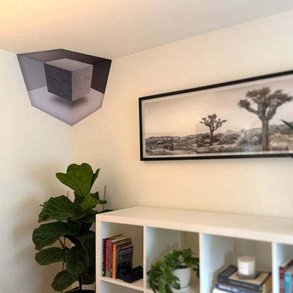 Impossible Corners 3D Optical Illusion Wall Art