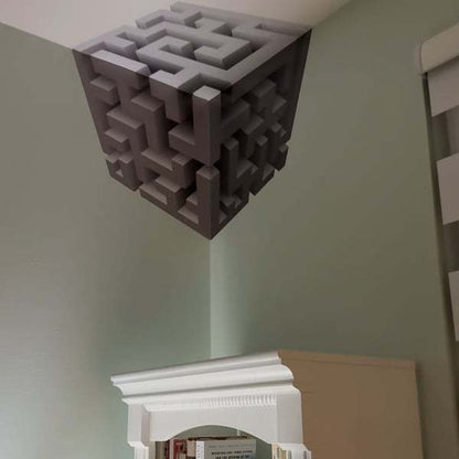 Impossible Corners 3D Optical Illusion Wall Art